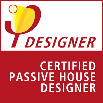 Certified Passive House Designer — znak Passive House Institute w Darmstadt